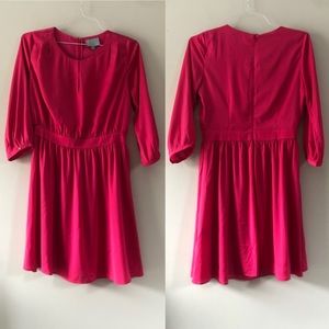 Anthro Skies are Blue M hot pink 3/4 sleeve